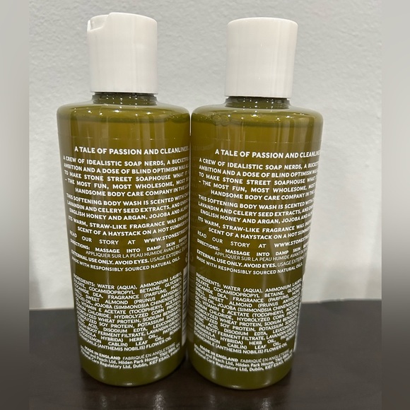 NEW 2x Stone Street Soaphouse Hay Ho! Body Wash 8.46oz each - Picture 2 of 2